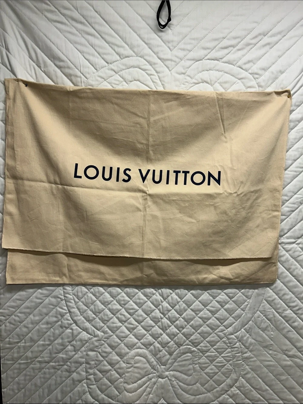 Louis Vuitton Beige Logo Dust Cover size 30x31 -large